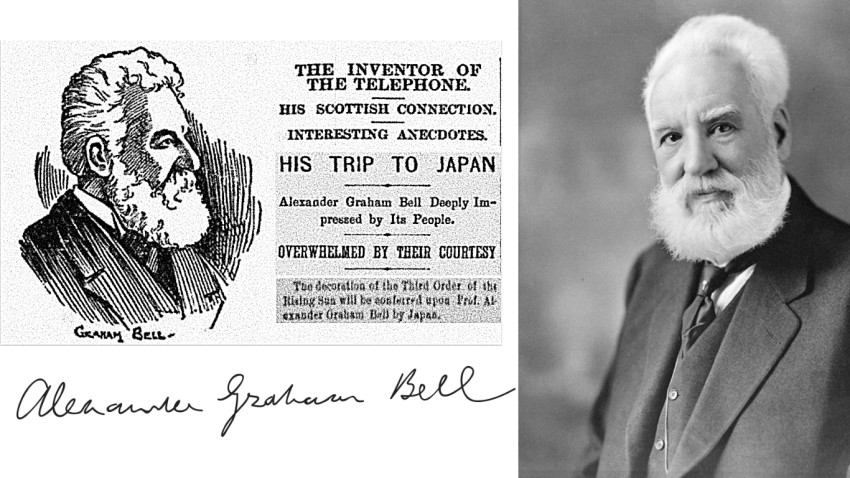 Alexander Graham Bell visits Japan, 1898